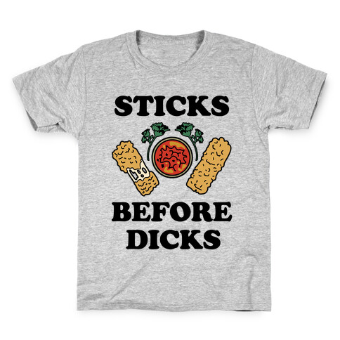 Sticks Before Dicks Kids T-Shirt