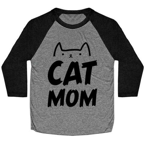 Cat Mom Baseball Tee