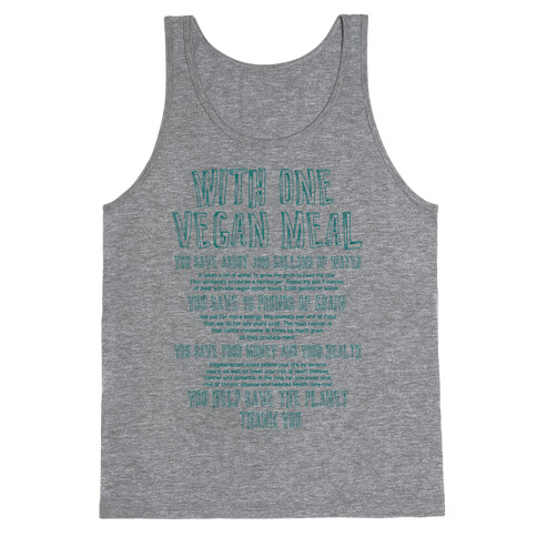 With One Vegan Meal Tank Top