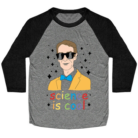 Science Is Cool Baseball Tee