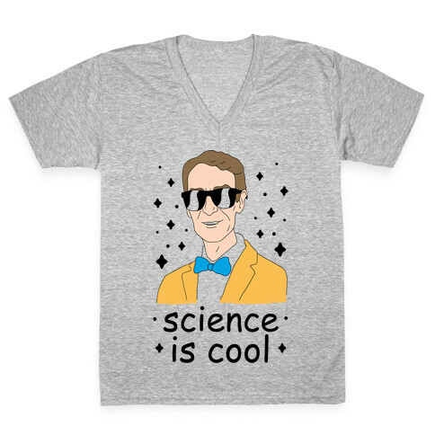 Science Is Cool V-Neck Tee Shirt