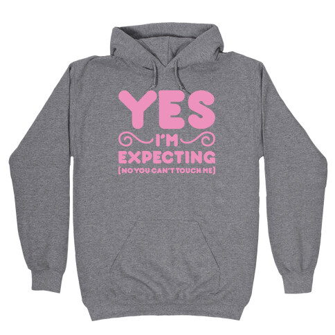 Yes I'm Expecting No You Can't Touch Me Hooded Sweatshirt