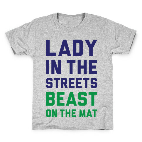 Lady In The Streets Freak On The Mat Kids T-Shirt