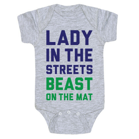 Lady In The Streets Freak On The Mat Baby One-Piece