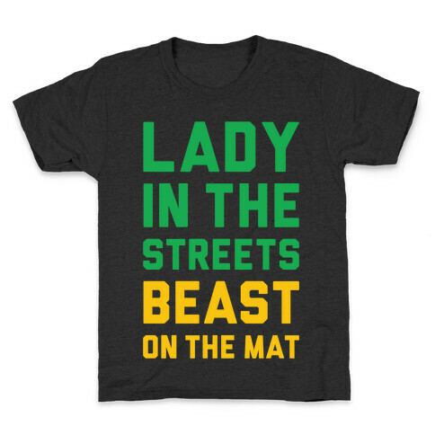 Lady In The Streets Freak On The Mat Kids T-Shirt