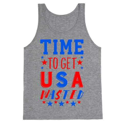 Time to Get USA Wasted Tank Top