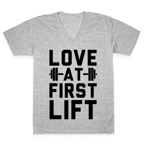 Love At First Lift V-Neck Tee Shirt