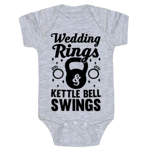 Wedding Rings & Kettle Bell Swings Baby One-Piece