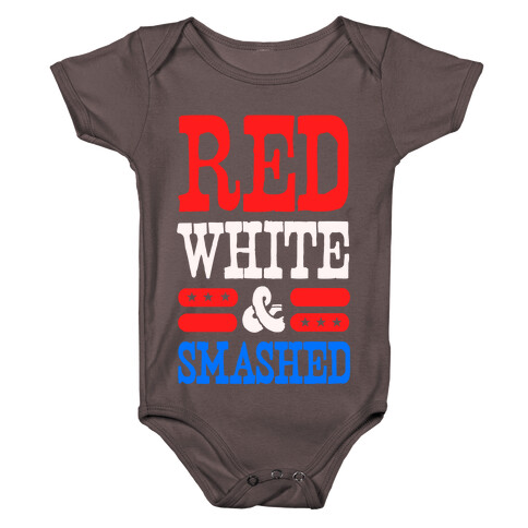 Red White and Smashed! Baby One-Piece