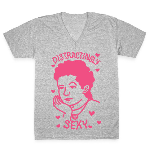 Distractingly Sexy Marie Curie V-Neck Tee Shirt