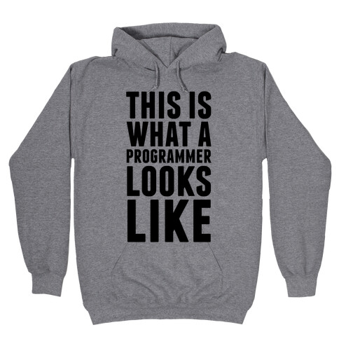 This Is What A Programmer Looks Like Hooded Sweatshirt