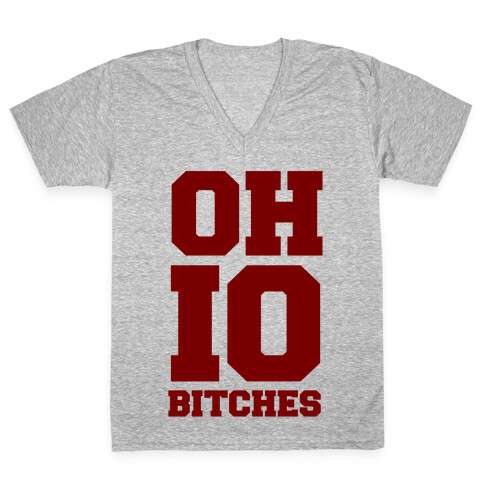 OHIO Bitches V-Neck Tee Shirt