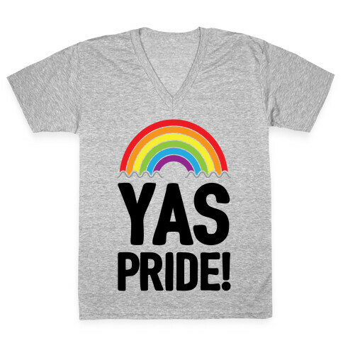 Yas Pride V-Neck Tee Shirt