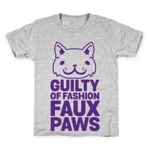 Guilty of Fashion Faux Paws Kids T-Shirt