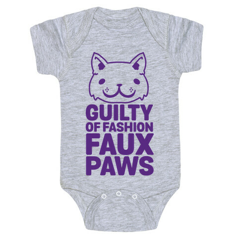 Guilty of Fashion Faux Paws Baby One-Piece