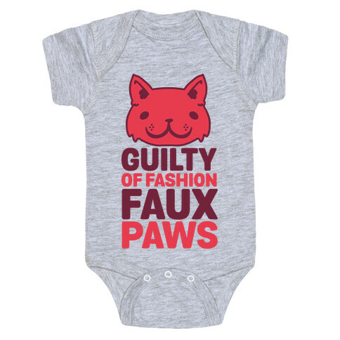 Guilty of Fashion Faux Paws Baby One-Piece