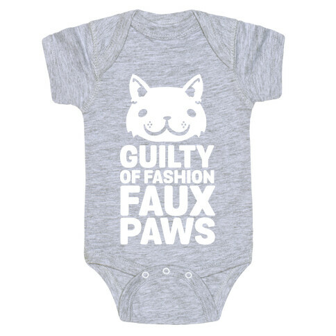 Guilty of Fashion Faux Paws Baby One-Piece