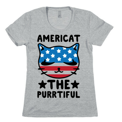 Americat The Purrtiful Womens T-Shirt