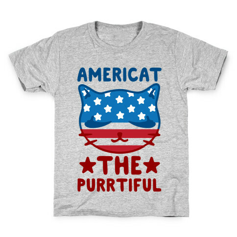 Americat The Purrtiful Kids T-Shirt