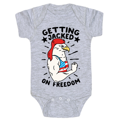 Getting Jacked On Freedom Baby One-Piece