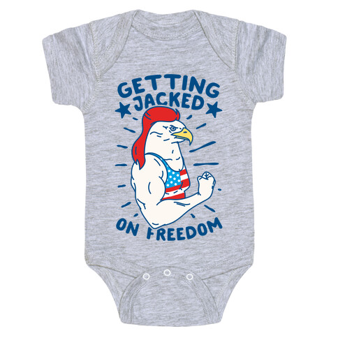 Getting Jacked On Freedom Baby One-Piece