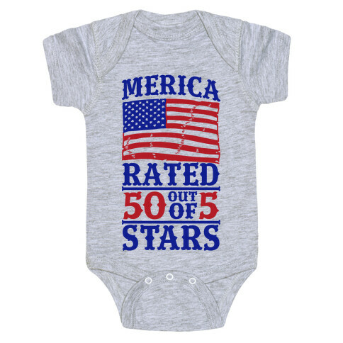 Merica: Rated 50 Out of 5 Stars Baby One-Piece