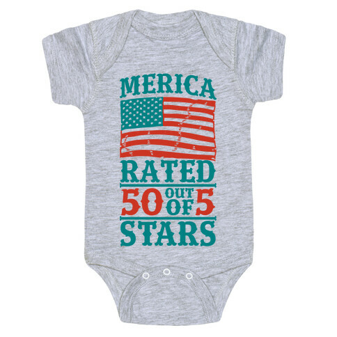 Merica: Rated 50 Out of 5 Stars Baby One-Piece