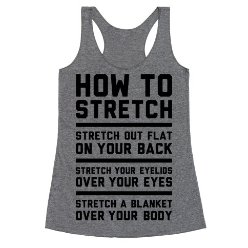 How To Stretch Racerback Tank Top