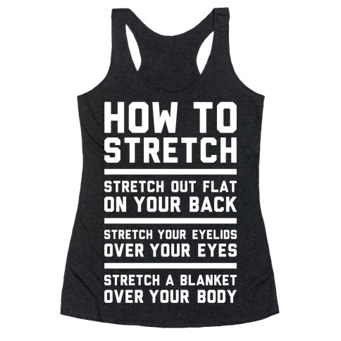 How To Stretch Racerback Tank Top