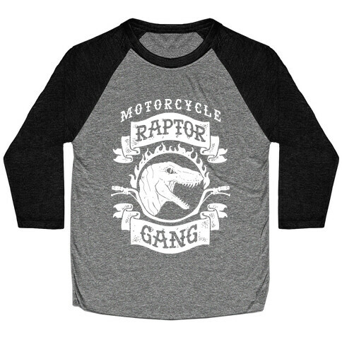 Motorcycle Raptor Gang Baseball Tee