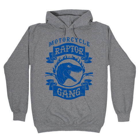 Motorcycle Raptor Gang Hooded Sweatshirt