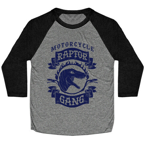 Motorcycle Raptor Gang Baseball Tee