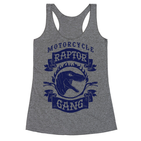 Motorcycle Raptor Gang Racerback Tank Top