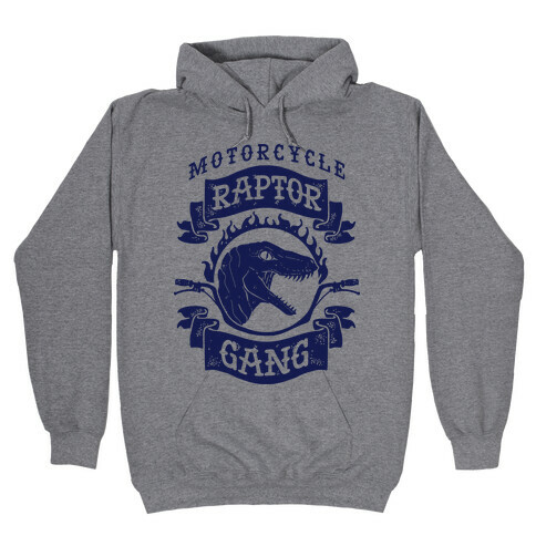 Motorcycle Raptor Gang Hooded Sweatshirt