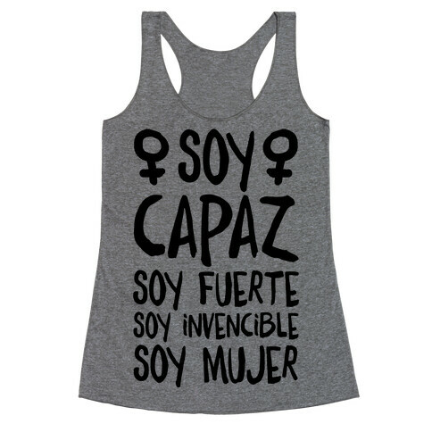 Soy Capaz Racerback Tank Top