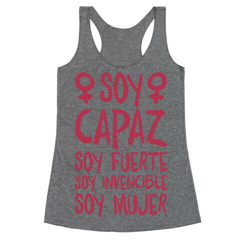 Soy Capaz Racerback Tank Top