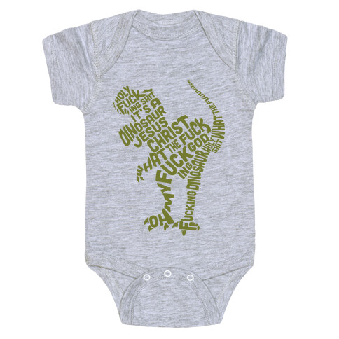 Holy F***ing Shit It's a Dinosaur Baby One-Piece