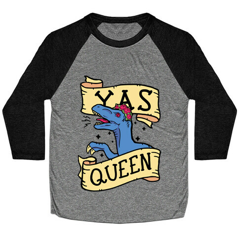 Yas Queen Raptor Baseball Tee