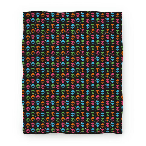Alien Emoji Pattern Blanket