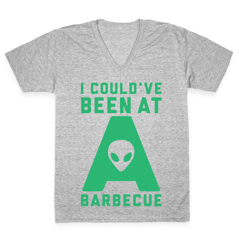 I Could've Been At A Barbecue V-Neck Tee Shirt