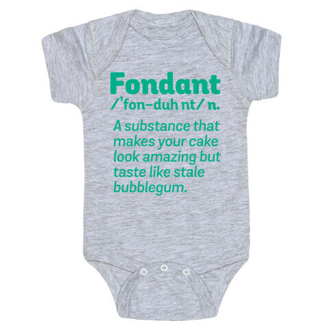 Fondant Definition Baby One-Piece