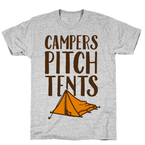 Campers Pitch Tents T-Shirt