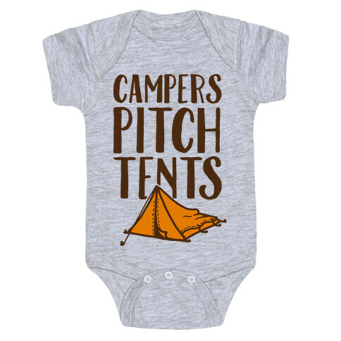 Campers Pitch Tents Baby One-Piece