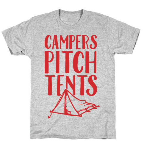 Campers Pitch Tents T-Shirt