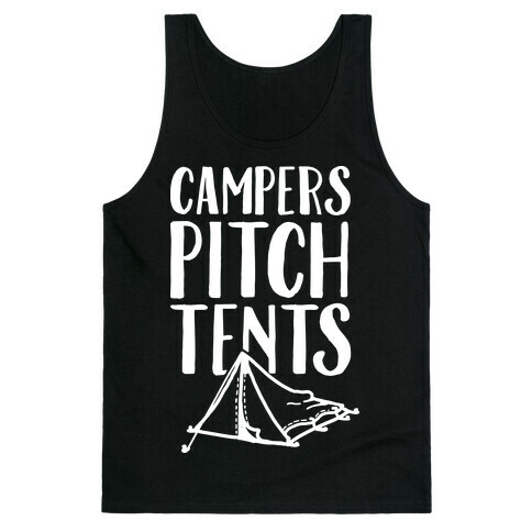Campers Pitch Tents Tank Top