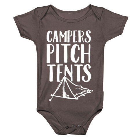 Campers Pitch Tents Baby One-Piece