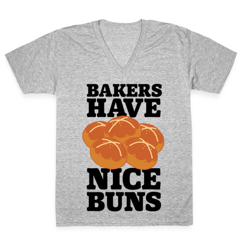 Bakers Have Nice Buns V-Neck Tee Shirt