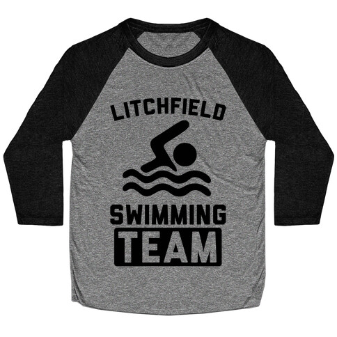 Litchfield Swimming Team Baseball Tee