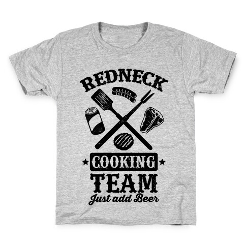 Redneck Cooking Team (Just Add Beer) Kids T-Shirt