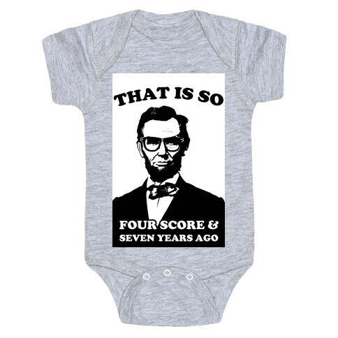Hipster Abe (tank) Baby One-Piece